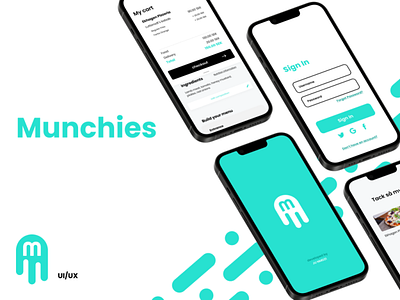 Munchies Food Delivery App - UI/UX app branding design graphic design ui user interface ux