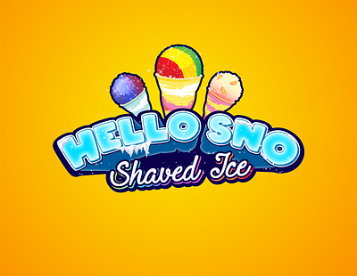 Shaved Ice logo branding design graphic design illustration logo typography vector