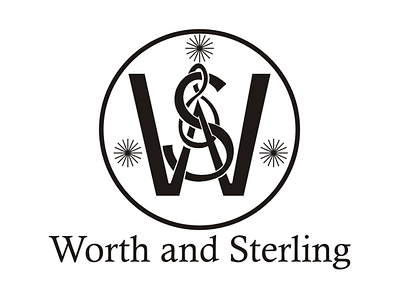 Worth and Sterling monogramatic logo