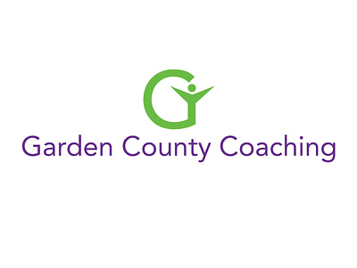 garden county coaching brand branding design flat logo shape sign symbol typography vector