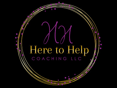 Here to help coaching logo brand branding coach coaching design flat logo shape sign symbol typography