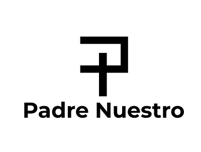 padre religious fashion logo brand christianity cross design fashion flat logo religion shape sign symbol typography