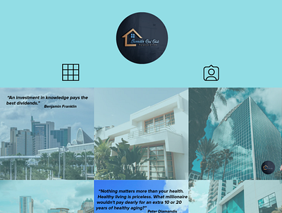 Bannister real estate instagram portfolio florida home house instagram orlando portfolio post real estate shape social media typography