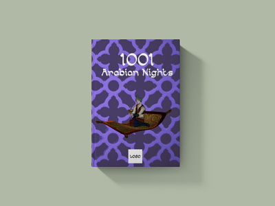 1001 Arabian Nights Book Cover arabian book book cover book cover design cgi cover cover design design fairy tale illustration islam typography