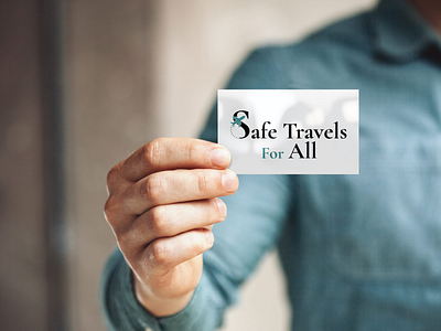 Safe Travels For All logo design airplane brand business card design logo shape sign symbol travel typography