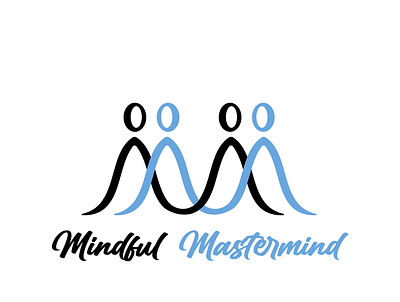 Mindful Mastermind Logo brand design logo practice shape sign symbol typography yoga