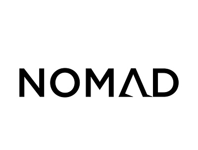 Nomad wordmark brand branding design logo shape sign symbol typography