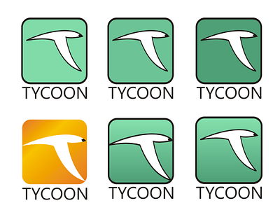 Tycoon app bird design favicon free freelancer job letter logo search