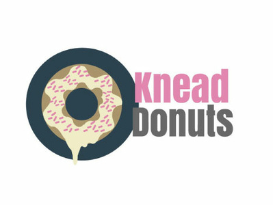 Knead Donuts brand branding delicious design donut flat food icon illustration logo shape sign symbol typography vector