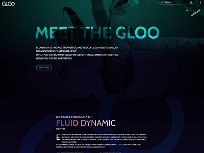 Gloo.ooo old homepage branding elementor graphic design illustration ui ux web design wordpress