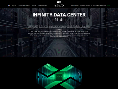 Infinity Data Center Design branding design elementor ui ux web design wordpress