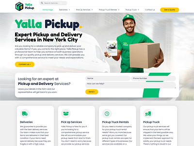 Design, Branding, SEO for delivery company branding design elementor ui ux web design wordpress