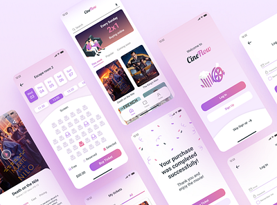 Movie Ticket Booking App app branding design graphic design ui user experience ux