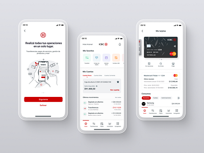ICBC Mobile Banking App Redesign app branding design graphic design illustration logo ui user experience ux vector