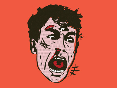 Brand Damme 80s bloodsport illustration third eye vector