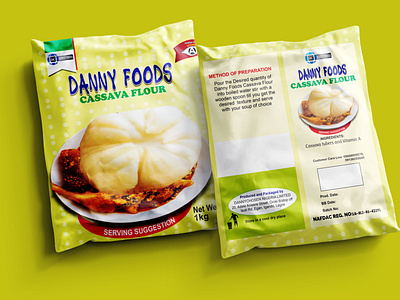 Danny Cassava Flour branding graphic design logo