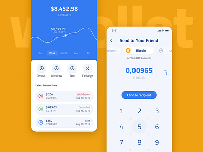 Whollet - Free UI Kit Crypto Wallet