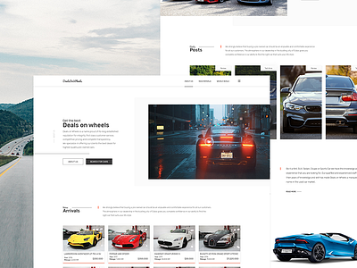 Luxury Cars Store car cars deal home page luxury minimalist posts sale store ui ux web design