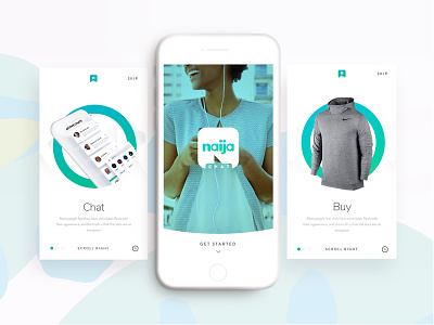 Chat app concept app button chat concept create design ecommerce logo mobile onboarding profile shopping