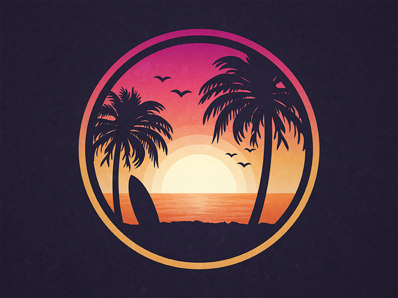 Palm Beach Sunset By Natalija Novakovic On Dribbble