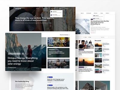 OG - Design design system financial fintech landing page modular news product design ui website white