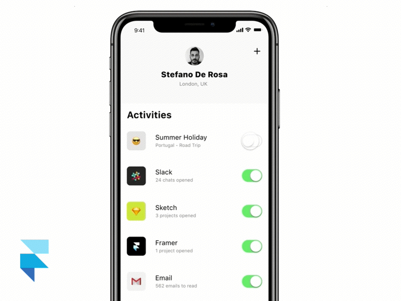 Summer Holiday - Framer Prototype framer interaction iphonex mobile product design prototyping switch ui
