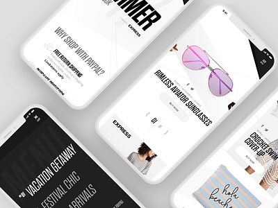 Fashion Lookbook Concept - Mobile Screens