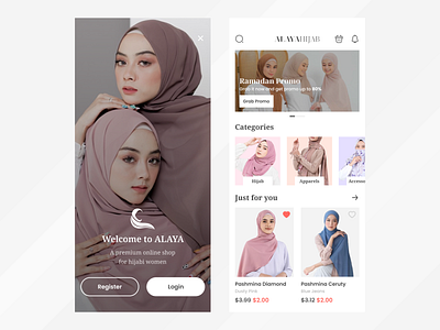 ALAYAHIJAB - Muslim Fashion eCommerce Mobile App clothes clothing app e commerce ecommerce app fashion app online store shop app