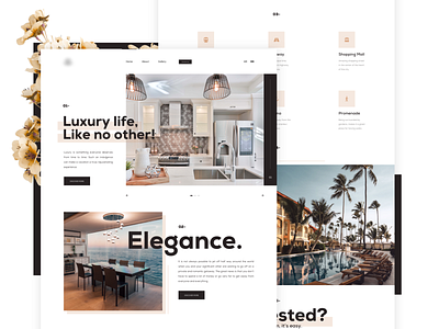 Minimal landing page design hotel istanbul landing page luxurious luxury minimal real estate turkey ui