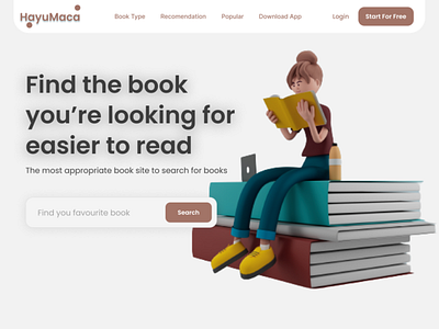 Landing Page for Book Lovers