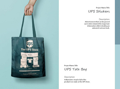 UPS Tote Bag app branding design graphic design illustration logo typography ui ux vector