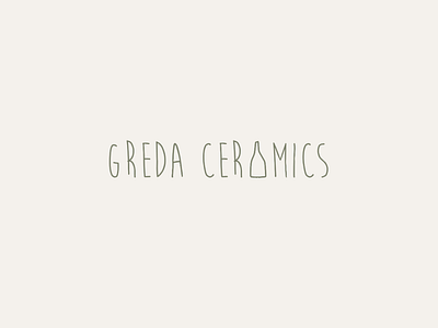 Logo for Greda Ceramics design graphic design logo typography