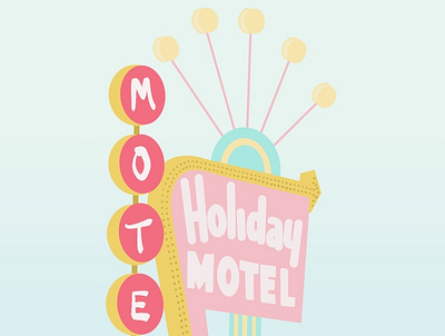 Motel Illustration design graphic design illustration
