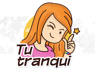 Tu tranqui! chat colombia ginger girl nesslink ok sticker thumb wink