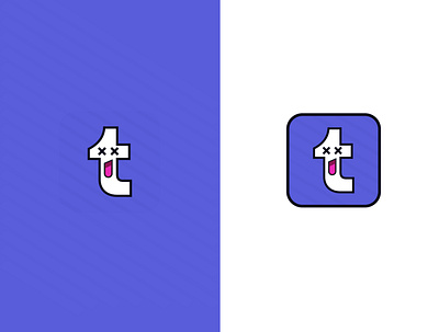 Tumblr App Icon Redesign app icon branding design graphic design logo redesign tumblr typography vector