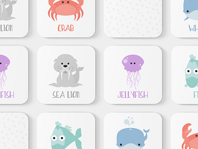 Sea Animals Toddler Match Game