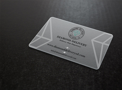 Clear/Transparent Business card branding business card clear custom plastic transparent