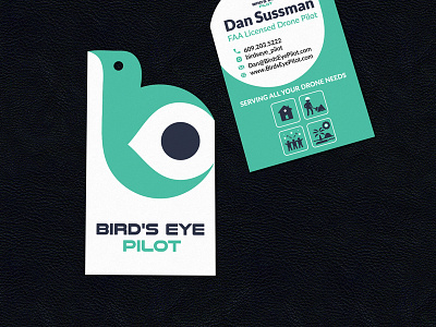 Bird drone die cut business card branding business card custom design die cut illustration vector