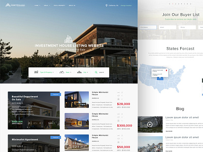 Real Estate Landing Page landing page real estate ui website