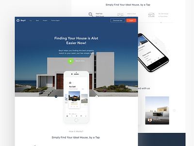 Properties app landing page