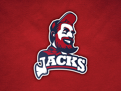 Jacks Mascot baseball logo lumberjack mascot