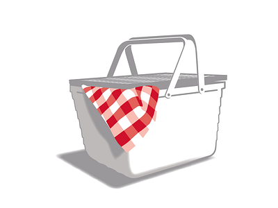 Picnic Basket basket picnic plaid