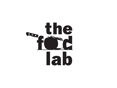 The Food Lab V3 branding catering cooking food identity knife logo tomato