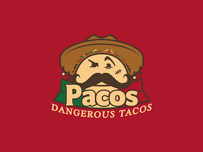 Paco's Tacos mexican mexico mustache sombrero taco