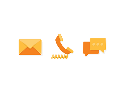 Communication Icons chat email iconography icons phone uniform