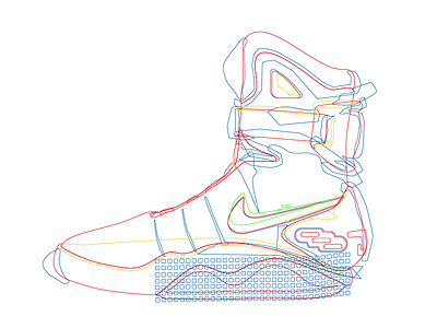 Process Shot back to the future illustration nike process shoe