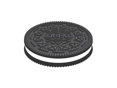 Oreo chocolate cookie delicious double stuffed oreo vector