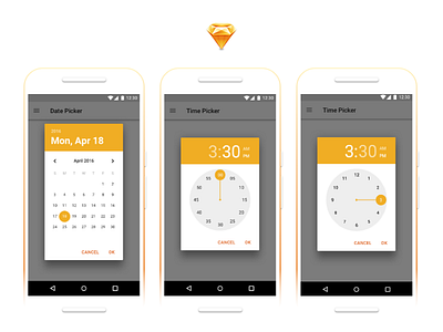 Android Date and Time Pickers - Download