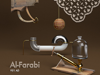 • Al-Farabi • from "Candles in the dark" 3d alphabet arabic art c4d cg cinema4d digitalart houdini letters redshift render