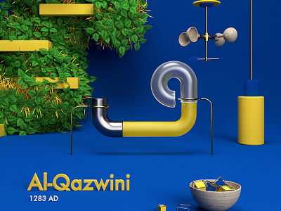 • Al-Qazwini • from "Candles in the dark" 3d alphabet arabic art c4d cg cinema4d digitalart houdini letters redshift render